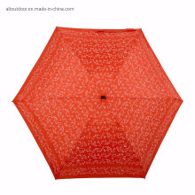 Super Mini Pocket Aluminum Shaft Umbrella 19inch 6K 190t Pongee 5 Fold Personalized Umbrella with Print Logo